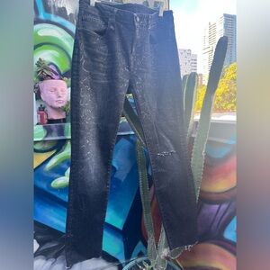 R13 Alison Skinny Snake Jeans